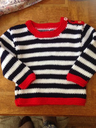 Striped jumpers for sisters