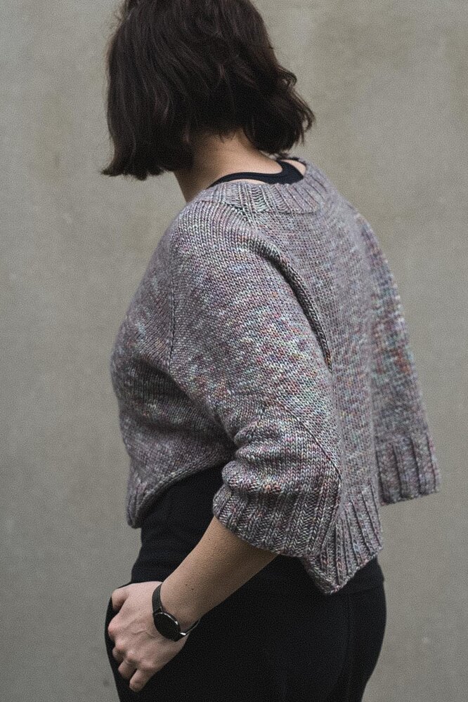 Yoga sweater pattern by Neringa Ruke