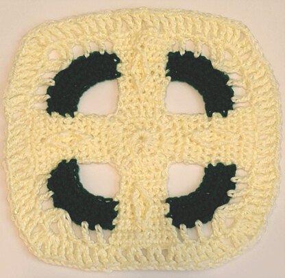 Celtic cross afghan