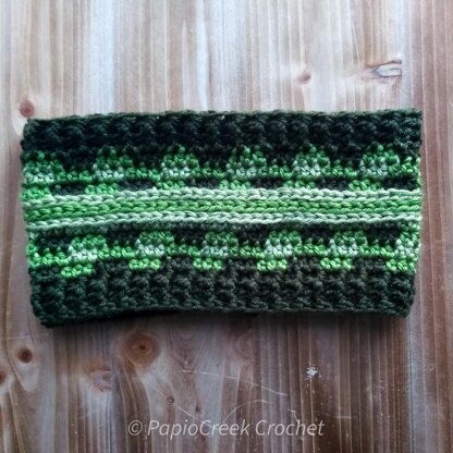 Stripey Plaid Ear Warmer