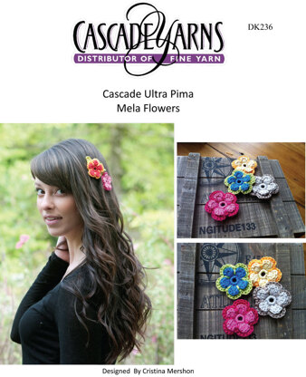 Cascade Yarns DK236 Mela Flowers (Free)