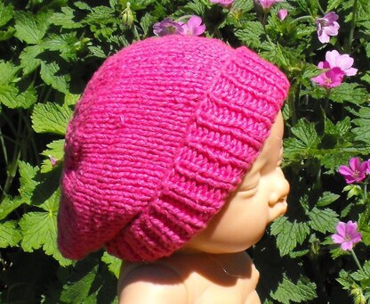 BABY SILKY SUPER SLOUCH HAT KNITTING PATTERN - MADMONKEYKNITS