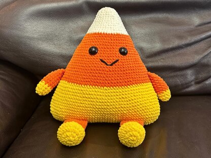 Candy Corn Pillow Crochet