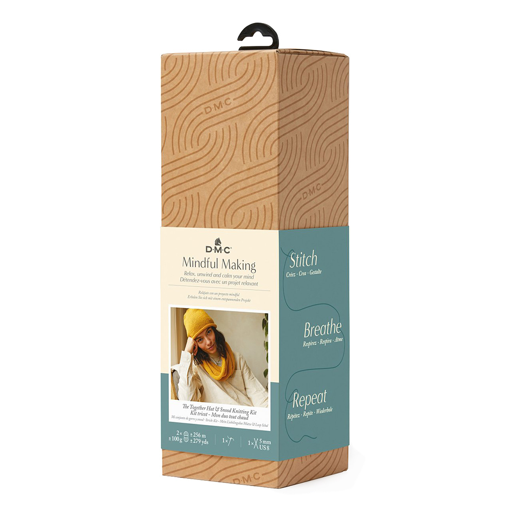 DMC Mindful Making The Together Hat & Snood Knitting Kit - 140cm - view 4