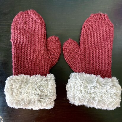 Fabulous Fur Mittens - knitting pattern