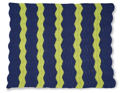 Lazy Sunday Lap Blanket in Cascade Pacific Chunky - C304 - Downloadable PDF