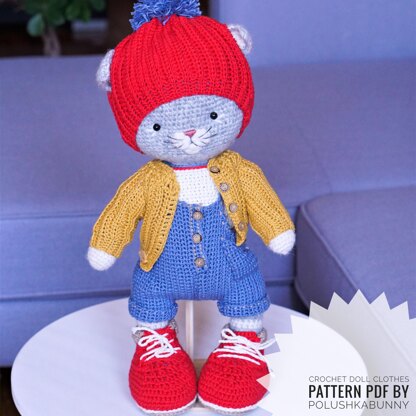 Crochet Pattern -  Outfit Jovie for Toys