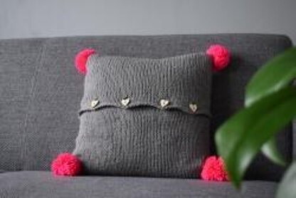 The Neon Pink Pompom Pillow