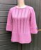 Raglan Sweater with Slit Borders