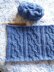 Deep Blue Cable Blanket