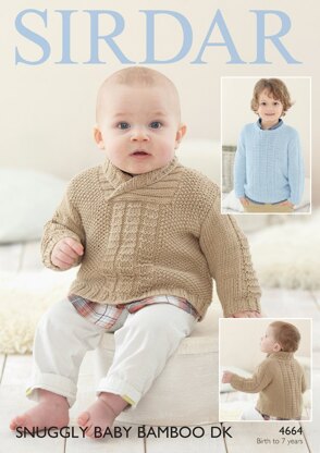Sweaters in Sirdar Snuggly Baby Bamboo DK  - 4664- Downloadable PDF