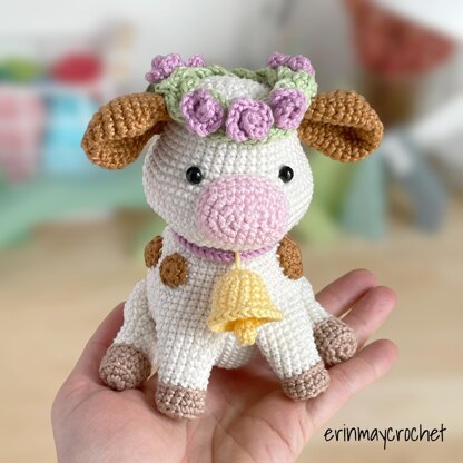 Clover the Cow Amigurumi Crochet Pattern