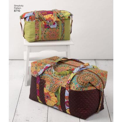 Simplicity 8710 Luggage Bags, Key Ring and Tassel - Paper Pattern, Size OS (ONE SIZE)
