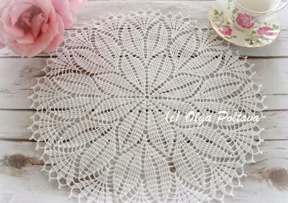 Spring Leaves Doily