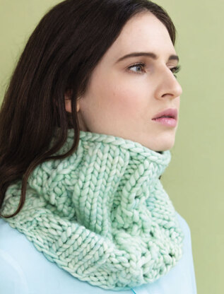 Murray Cowl in Malabrigo Rasta - Downloadable PDF