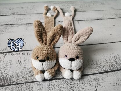 Bunny crochet bookmark (21cm)