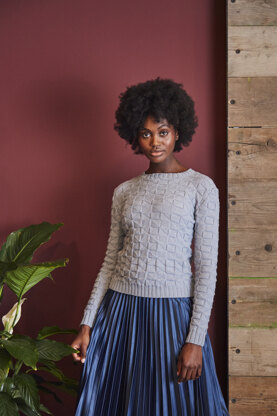 Marta Jumper - Knitting Pattern for Women in MillaMia Naturally Soft Merino - Downloadable PDF