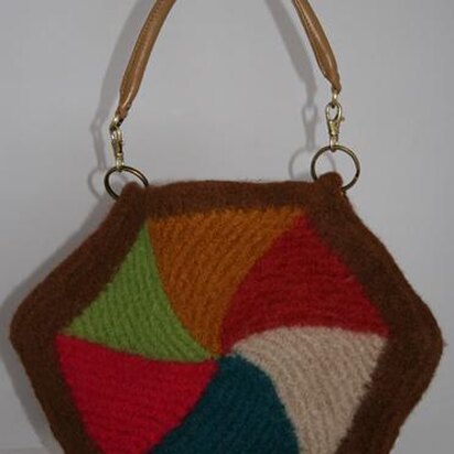 Color Wheel Hexagonal Bag