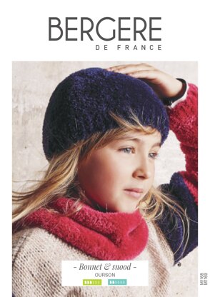 Girl Hat and Scarf in Bergere de France Ourson - M1168 - M1169 - Downloadable PDF