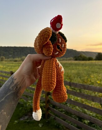 Forest Mountain Monster | Crochet Pattern | Mysterious creature with mushrooms on its head