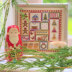 Historical Sampler Company Mini Christmas Patchwork Cross Stitch Kit - 16ct Aida - 18cm x 18cm