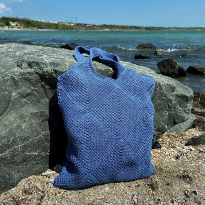 Tote Bag "Breeze" (tunisian crochet)