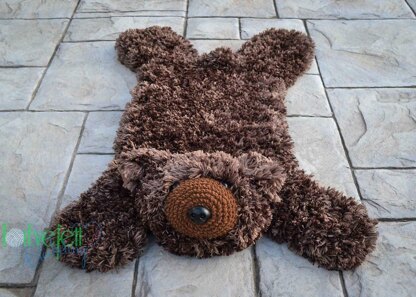 Faux Bear Skin Nursery Rug