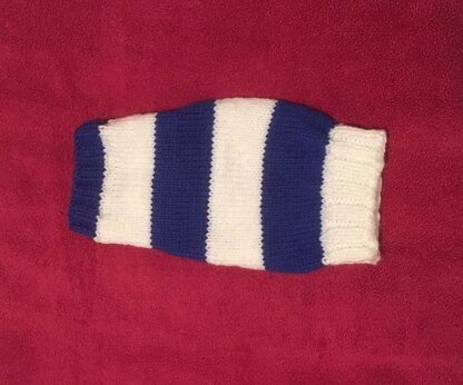 Two Colour Striped Sweater for Small Dogs