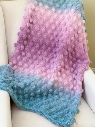 Cozy Bobble Stitch Throw