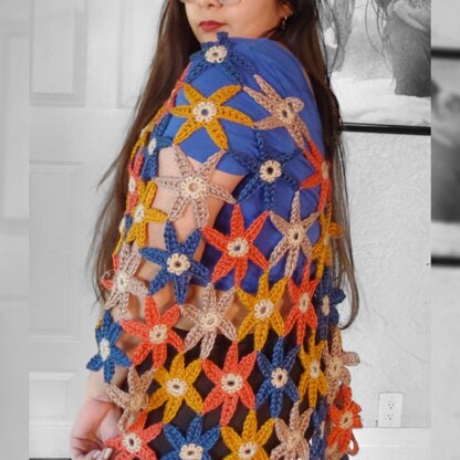 Easy Crochet Shawl Poncho Cape for Beginners "Star Wars"