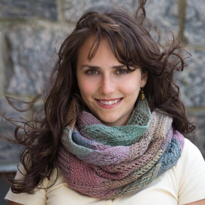 Entrelac Boho Scarf - knitting pattern