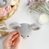 Mouse crochet pattern baby rattle Amigurumi teether toy