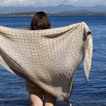 Cotton Grass shawl