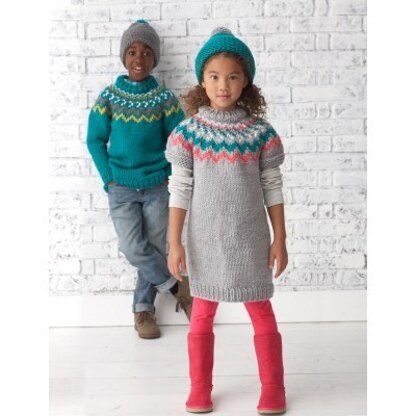 Rickrack Pullovers in Bernat Softee Chunky