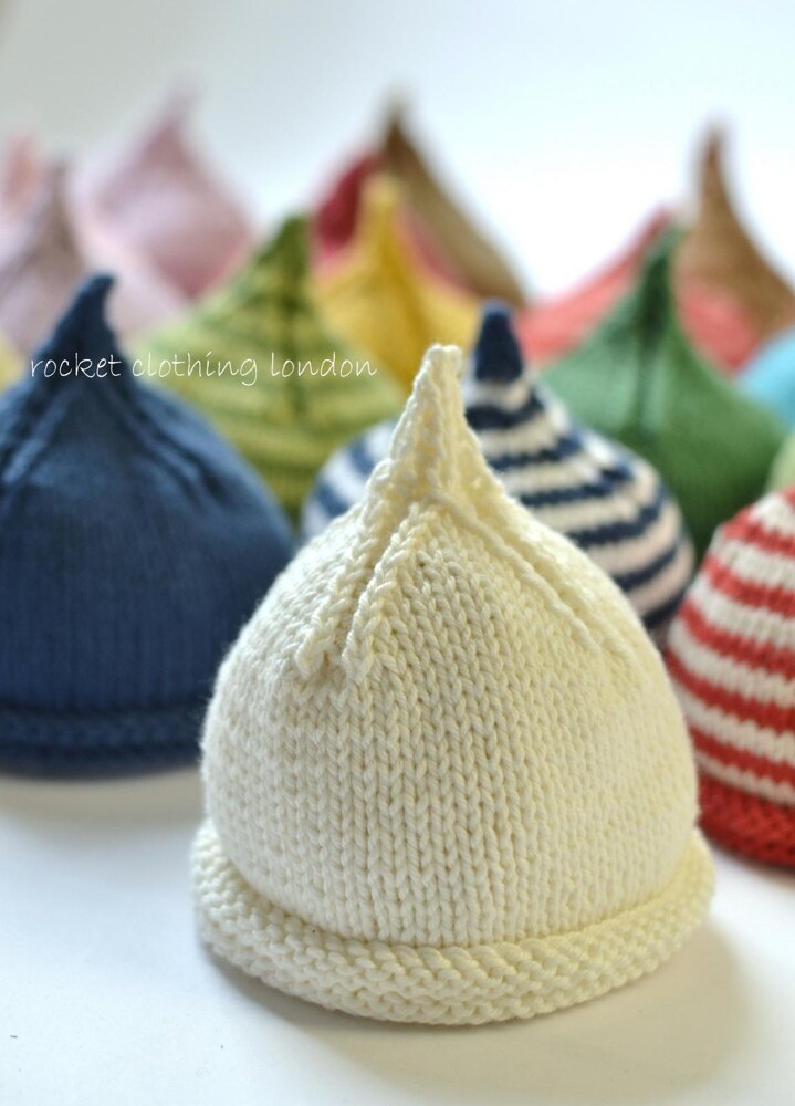 Beanie 'Classic Pixie' Knitting pattern by Rocket Clothing