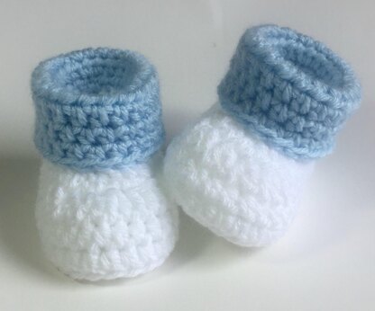 Cuffed Baby Booties