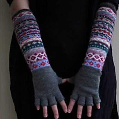 Love your Scraps Mitts - knitting pattern
