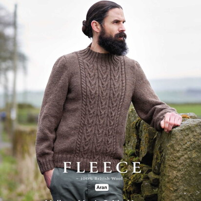 Malham Men's Cabled Jumper in West Yorkshire Spinners Bluefaced Leicester Aran - DBP0168 - Downloadable PDF 