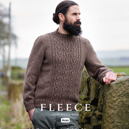 Malham Men's Cabled Jumper in West Yorkshire Spinners Bluefaced Leicester Aran - DBP0168 - Downloadable PDF