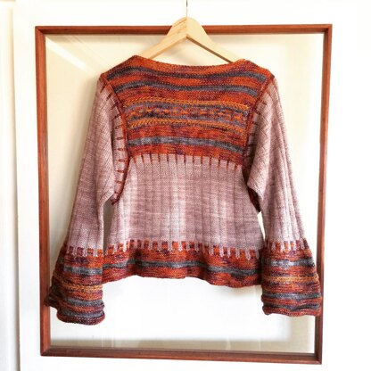 Boho all around sweater