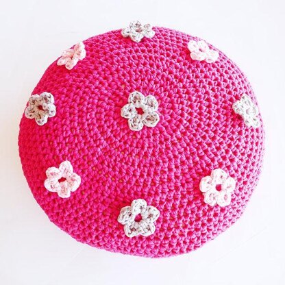 Large Flower Pouf