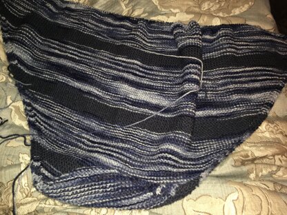 Blue Diagonal Baby Blanket