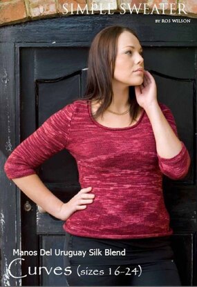 Simple Sweater in Manos del Uruguay Silk Blend