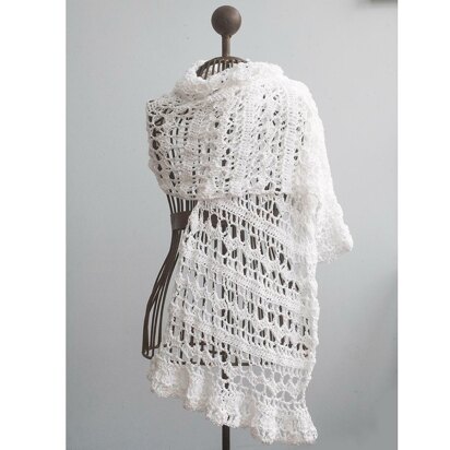 Crochet Lace Long Shawl