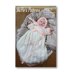 Knitting pattern baby christening dress & hat #213