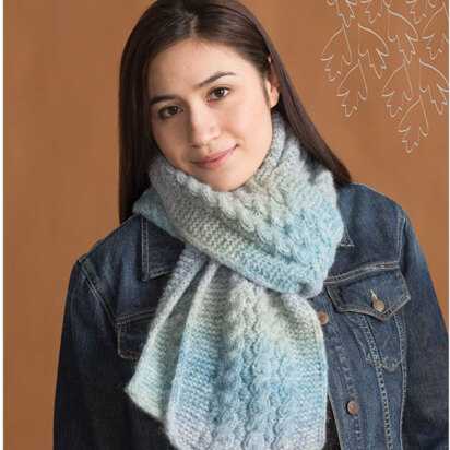 Wabasha Scarf in Classic Elite Yarns Avalanche - Downloadable PDF