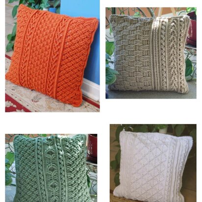 Aran Afghans Matching Pillows to Crochet