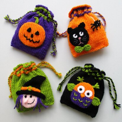 Bags of Halloween Fun - knitting pattern