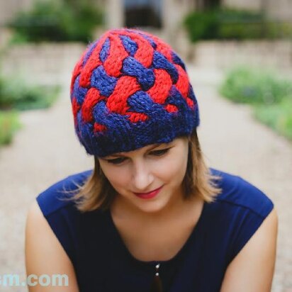 Bulky Braided Knit Hat - knitting pattern