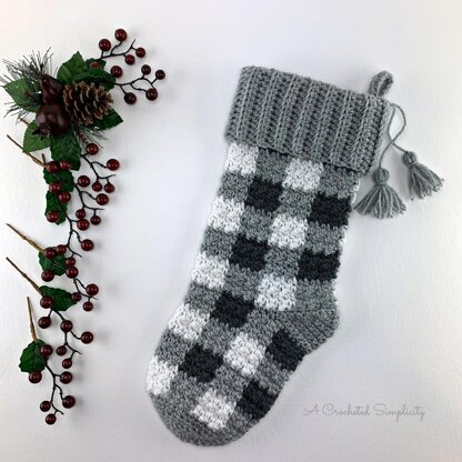 Buffalo Plaid Christmas Stocking